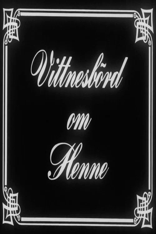 Постер: Vittnesbörd om henne