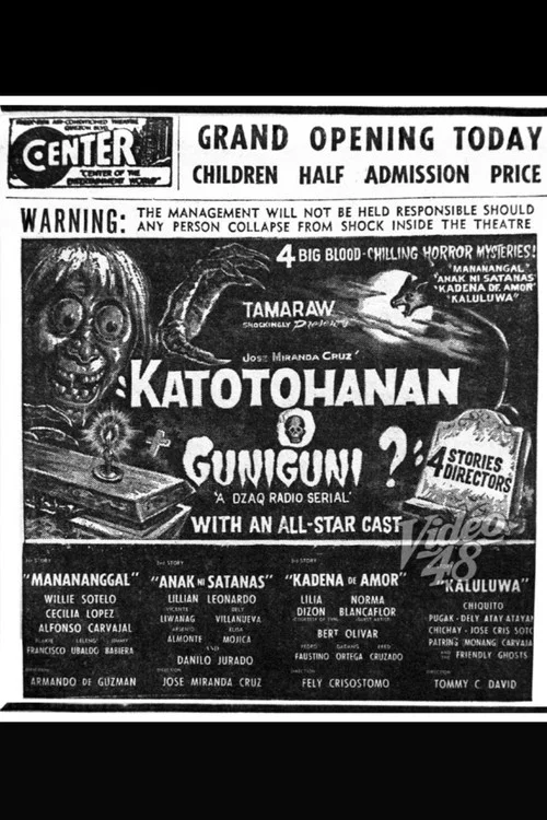 Постер: Katotohanan o guniguni?