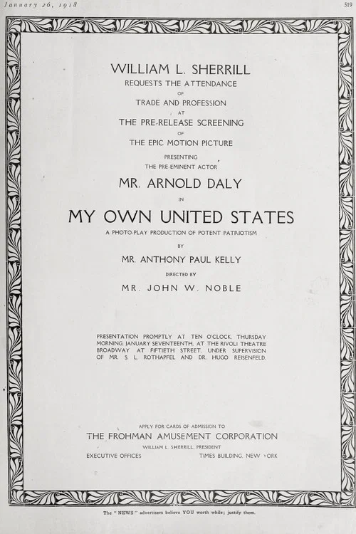 Постер: My Own United States