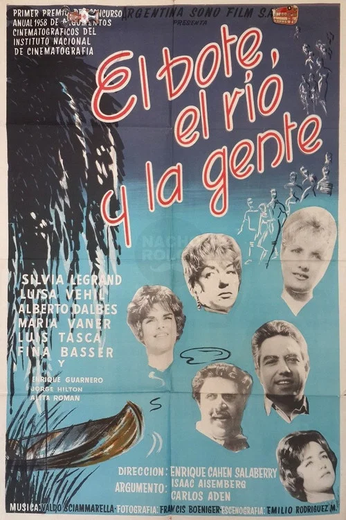 Постер: El bote, el río y la gente