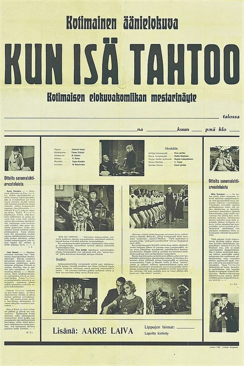 Постер: Kun isä tahtoo...