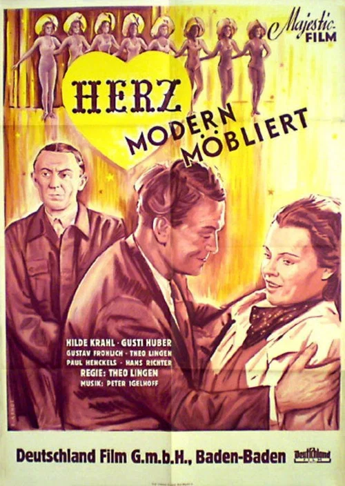 Постер: Herz - modern möbliert
