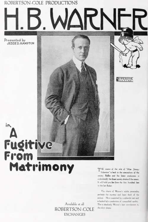 Постер: A Fugitive from Matrimony