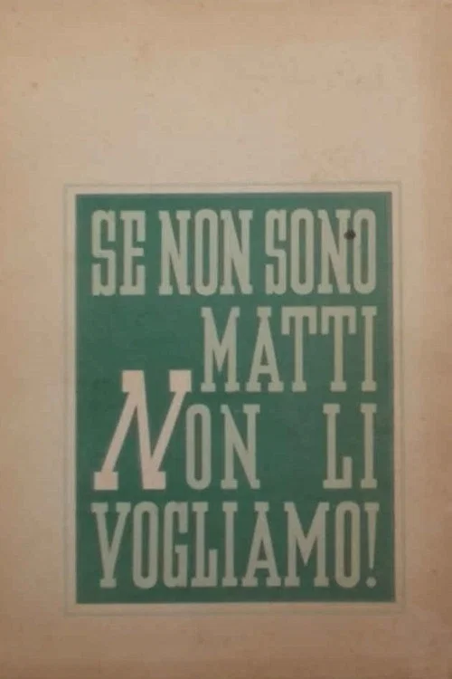 Постер: Se non son matti non li vogliamo