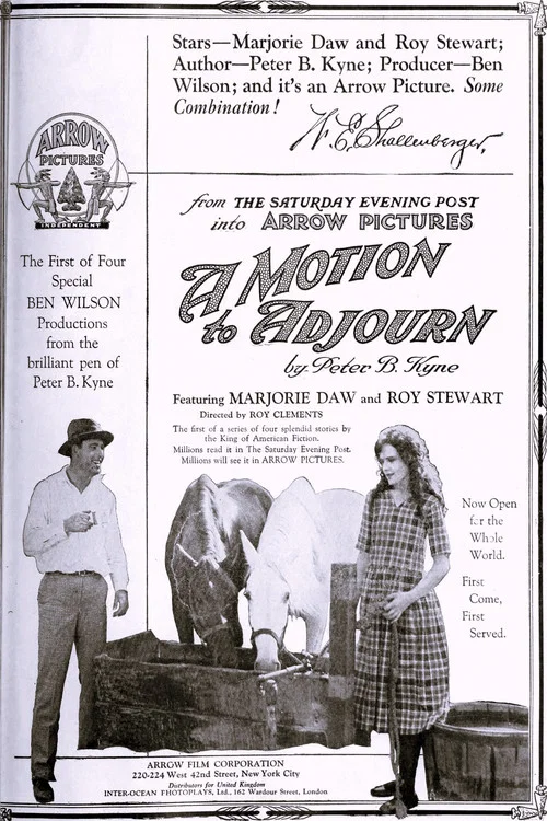 Постер: A Motion to Adjourn